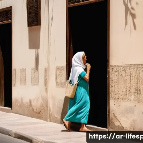 기후와 평균수명 - **Prompt 1: Urban Heatwave and Vulnerability**
    "A candid, slightly elevated shot of a bustling, ...